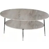 AEA Grauer Holzcouchtisch im modernen Design