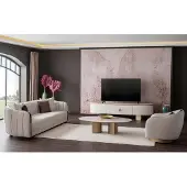 AEA Wohnzimmer-Set mit 3+1 Sitzer, Couchtisch und modernem TV-Lowboard