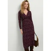 Pepe Jeans für Damen. PL9537897 Jazelin Kleid granatrot (L), Lässig, Kastanienbraun, Viskose, 3/4 Ärmel