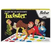 Hasbro Twister: Retro – Brettspiel – – 2-4 Spieler – 6+