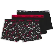 HUGO Design 10267989 Trunk Red Boxershorts 3 Einheiten