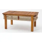 AEA Gartencouchtisch Modern Naturholz Stilvoll Rechteckig Robust Terrasse