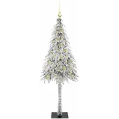 vidaXL Weihnachtsbaum Weiß 150 cm PE und Stahl