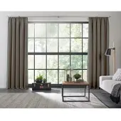 Wirth Vorhang "Dim out, 1 Stück, nach Maß, verdunkelnd", grau, B:142cm H:305cm, Polyester, Gardinen, Vorhang, nach Maß