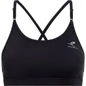 ENERGETICS Sport-BH "Da.-Sport-BH Gigina W", Damen, Gr. XL, N-Gr, schwarz, Obermaterial: 88% Polyester, 12% Elasthan, BHs Sport-BH, ohne Bügel, mit Low Support, atmungsaktiv, schnell trocknend