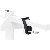 vidaXL Sonnenschirmhalter für Balkon Weiß 38 mm Stahl