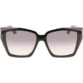 Karl Lagerfeld KL6072S N Unisex-Sonnenbrille Vollrand Quadratisch Kunststoff-Gestell, schwarz