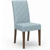 Inny Polsterstuhl Buche Nussbaum Grau für Esszimmer Wohnzimmer Küche Modern