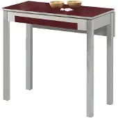 Dripio Ausziehbarer Küchentisch Metall Bordeaux 80x40 cm
