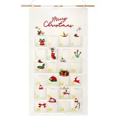 Dripio Stoff-Adventskalender mit 24 Beuteln, wiederverwendbar, zum Aufhängen