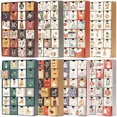 Dripio Leerer Adventskalender 24 Schubladen, wiederverwendbar, Grau