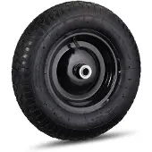 Dripio Kruiwagenrad 4.80/4.00-8, Luftreifen, Stahlfelge, 120 kg, schwarz