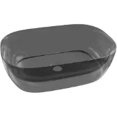 Lavita Aufsatzwaschbecken Queen 50x34x16 cm Schwarz