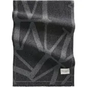 Marc O'Polo Wollschal , Damen, grau (medium grau), Strick, Schurwolle, Modetücher Wollschal, mit auffälligem Allover-Monogramm-Design