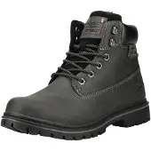 Dockers by Gerli Schnürboots BY GERLI, Herren, Gr. 40, Warmfutter, schwarz, Lederimitat, Schuhe Schnürboots, Workerboots, Schnürstiefelette mit Schaftrandpolsterung