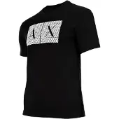 Armani Exchange für Herren. 8NZTCKZ8H4Z1200 Quadrate T-shirt schwarz (S), Lässig, Baumwolle, Kurzarm
