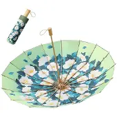 Sonstiges Taschenschirm Faltbar UV-Schutz UPF 50+ 16 Rippen Orchideenblume