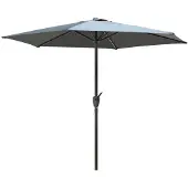 Sonstiges Sonnenschirm Kippbar 270 cm Anthrazitgrau Kurbel UV50+