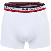 FILA Herren Boxer Shorts, 4er Pack - Logobund, Cotton Stretch, einfarbig