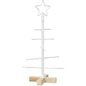 Syfax Metall-Weihnachtsbaum mit Ständer KUOPIO 60 cm Stahl Weiß