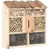OEM Insektenhotel, Fichtenholz-Konstruktion, umweltfreundliches Design, armeegrün
