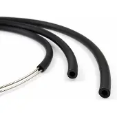 OEM Kauschlauchband 2 mm schwarz, 10 m, hohl, für Schmuck