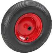Dripio Schubkarrenrad Luftreifen 340 mm, 3.50-6, 180 kg, Stahlfelge