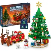 Dripio Adventskalender Weihnachtsbaum + Hirsch, 2026, Kunststoff, Rot