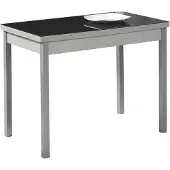 OEM Ausziehbarer Küchentisch, Metall, Schwarz, 90x50 cm