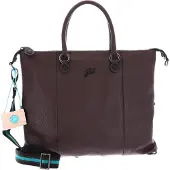 Gabs Leder Schultertasche G3 Plus TG Bull Black Shoulder Bag Moka dunkelbraun