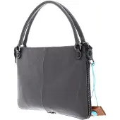 Gabs Leder Schultertasche Umhängetasche Edgy Shoulder Bag Lava dunkelgrau