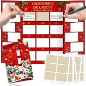 Dripio Kratz-Adventskalender 2025, 24-teilig, Bastelkalender zum Selbstbefüllen