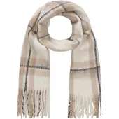 Codello Modetuch "Schal", Damen, beige (weiß), Obermaterial: 100% Polyester PES., kariert, Modetücher Modetuch, mit Karo-Muster