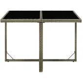 Merkloos Wetterfeste Gartenbank aus Poly-Rattan