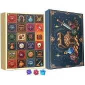 Merkloos Adventskalender mit Dominosteinen für Weihnachten