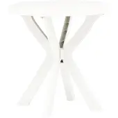 Merkloos Runder Gartentisch aus Kunststoff, Durchmesser 70 cm
