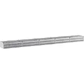 Syfax Hochbeet im Garten Verzinktes Silber 400 x 40 x 24 cm