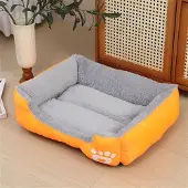 Sonstiges Hundebett Orthopädisch Waschbar Weiche Polsterung Rutschfest Orange L