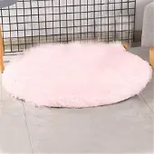Sonstiges Hundematte Haustierbett Weicher Plüsch Waschbar Hell-Pink Durchmesser 40 cm