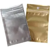 Merkloos Set mit 100 metallisierten Mylar-Beutel mit Verschluss