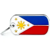 My Family Philippinen Flaches Haustier-etikett