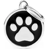 My Family Classic Black Circle Paw Haustiermarke