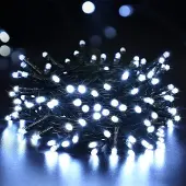 Dripio LED-Lichterkette 200 kaltweiße LEDs, 20 m, batteriebetrieben, 8 Modi