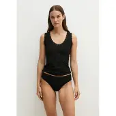 Marc O'Polo Unterhemd , Damen, Gr. M, N-Gr, schwarz, Jersey, Obermaterial: 87% Modal, 13% Elasthan, Unterhemden Unterhemd, Jersey im Materialmix mit TENCEL Modal