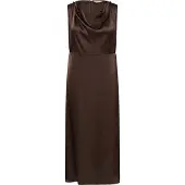 Culture Midikleid "Damen Kleid CUelodie", Damen, Gr. M, N-Gr, braun (coffee bean), Obermaterial: 100% Polyester PES., Kleider Midikleid