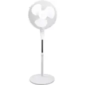 OEM Stehender Ventilator, höhenverstellbar, weitwinklige Oszillation, WEISS