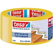 TESA PVC Putzband 67001 quergerillt gelb L 33 m, B 50 mm