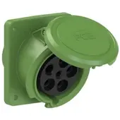Pce 4351-10 CEE-Anbausteckdose schräg (100x112) 63A 5p 10h IP44 POWER TWIST 435110