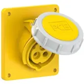 Pce 4132-4 CEE-Anbausteckdose schräg (92x100mm) 16A 3p 4h IP67 41324