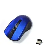 Vakoss TM-658UB, RF Wireless, Schwarz, Blau, Batterien, Ambidextrös, Travel, PC/notebook